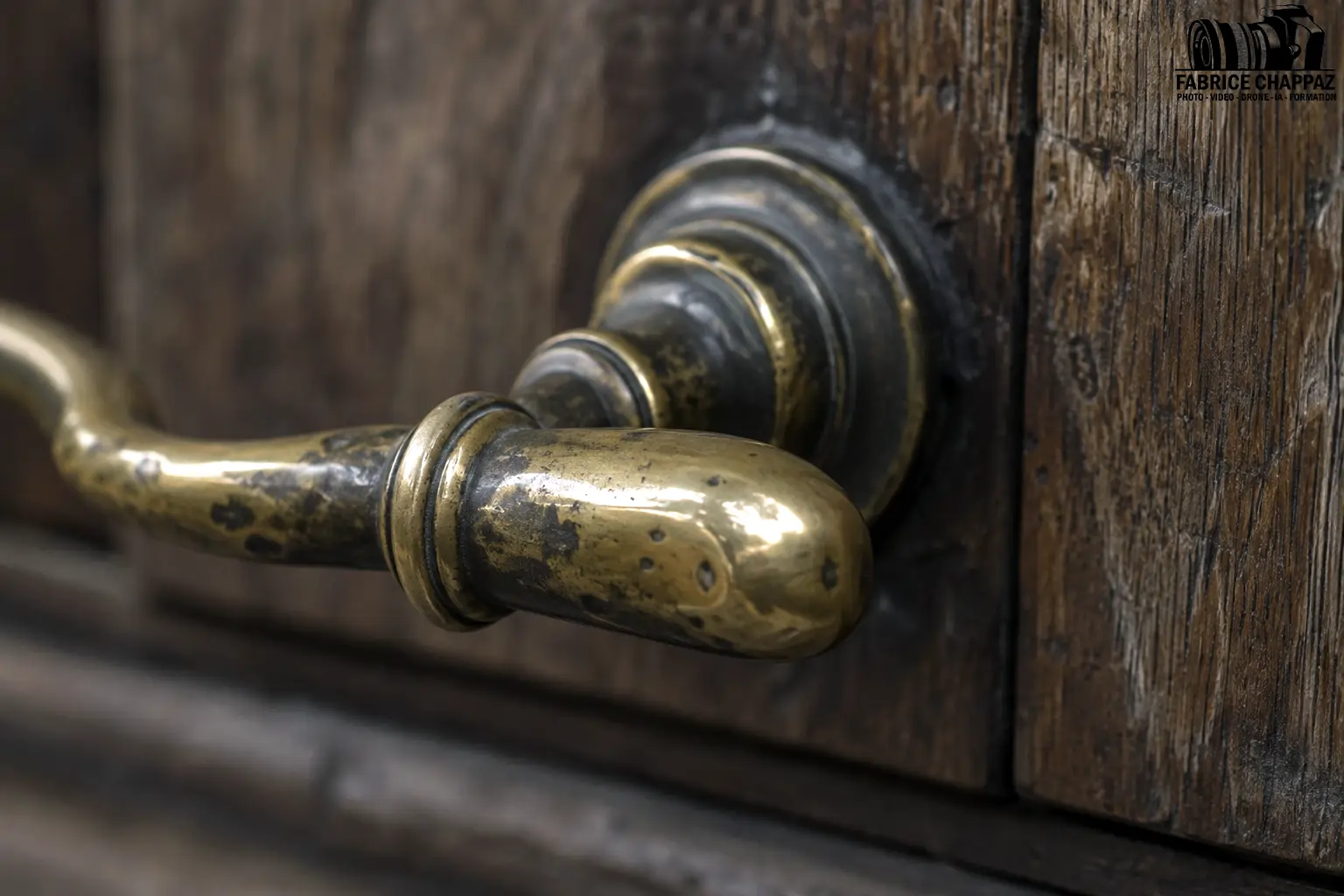 Gros plan poignee de porte