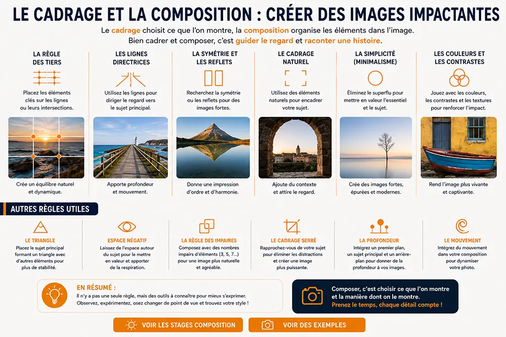 cadrage et composition, comment réussir une photographie en Vendée